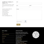 Anglin Rea Cahalane Pieper P.A. website contact form screenshot