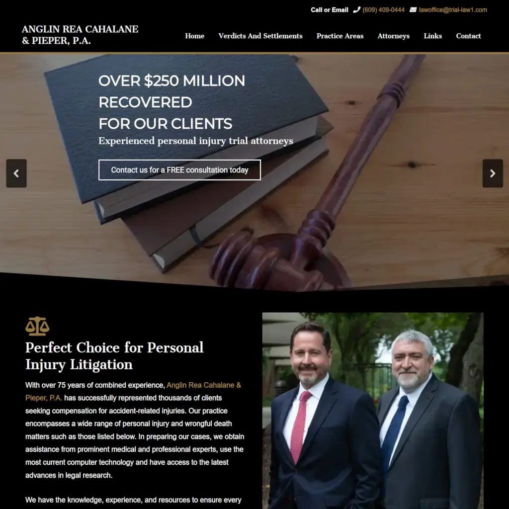 www.njinjuryhelp.net website homepage banner screenshot.